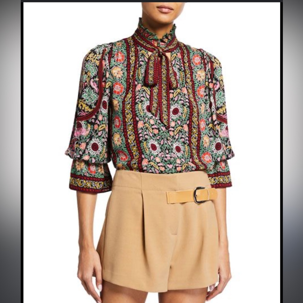 alice + olivia
Reilly Flower Pot-print blouse in Small - Picture 2 of 15